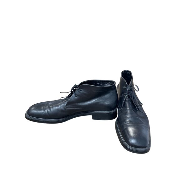 Salvatore Ferragamo Mens Italian Black Leather Chukka Boots Size 12D SKU 9331 main image 7